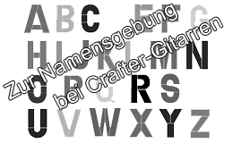 Zur Namensgebung bei Craftergitarren